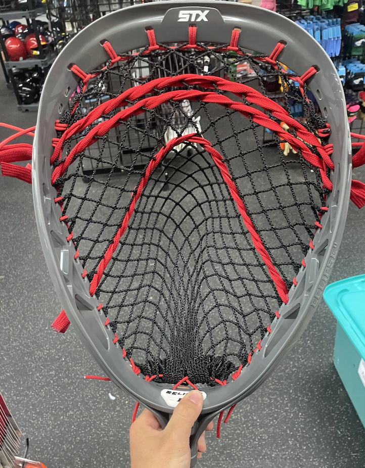 Fully customizable lacrosse stringing with multiple color options at Play It Again Sports